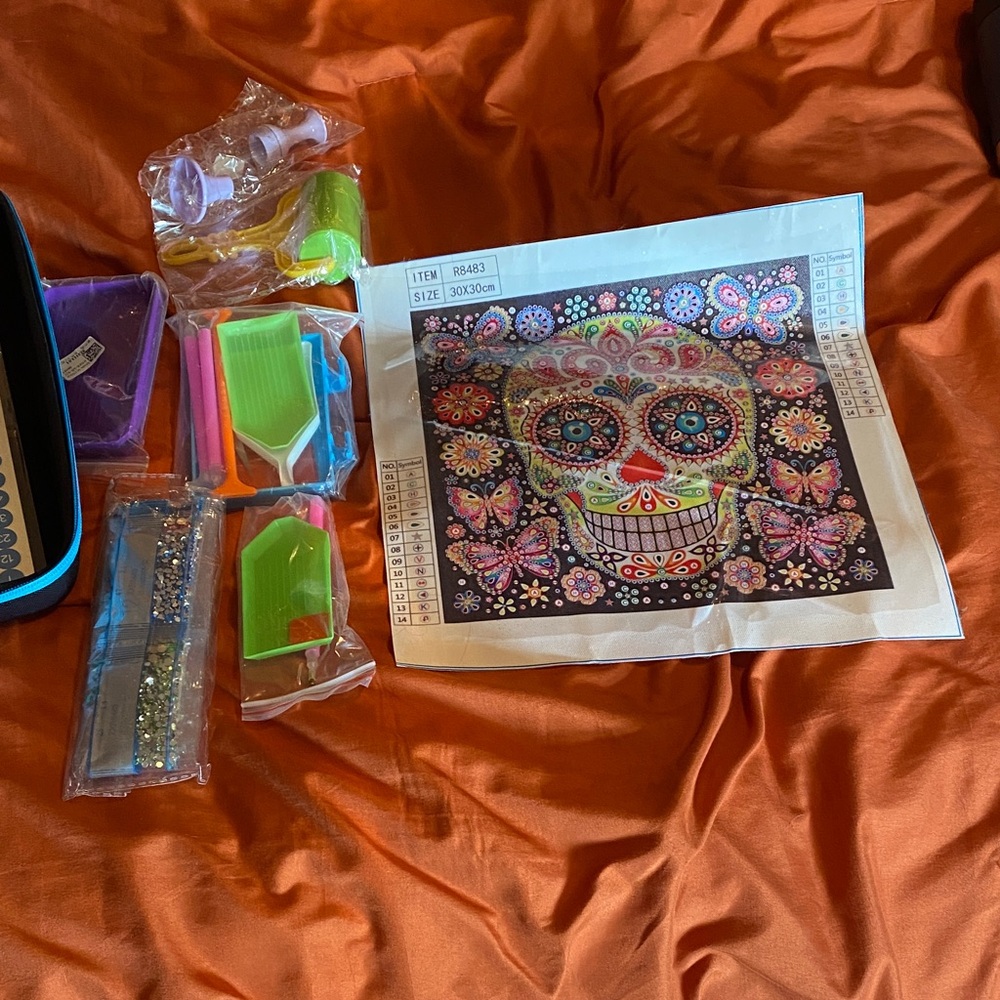 Colorful Sugar Skull Diamond Painting Kit